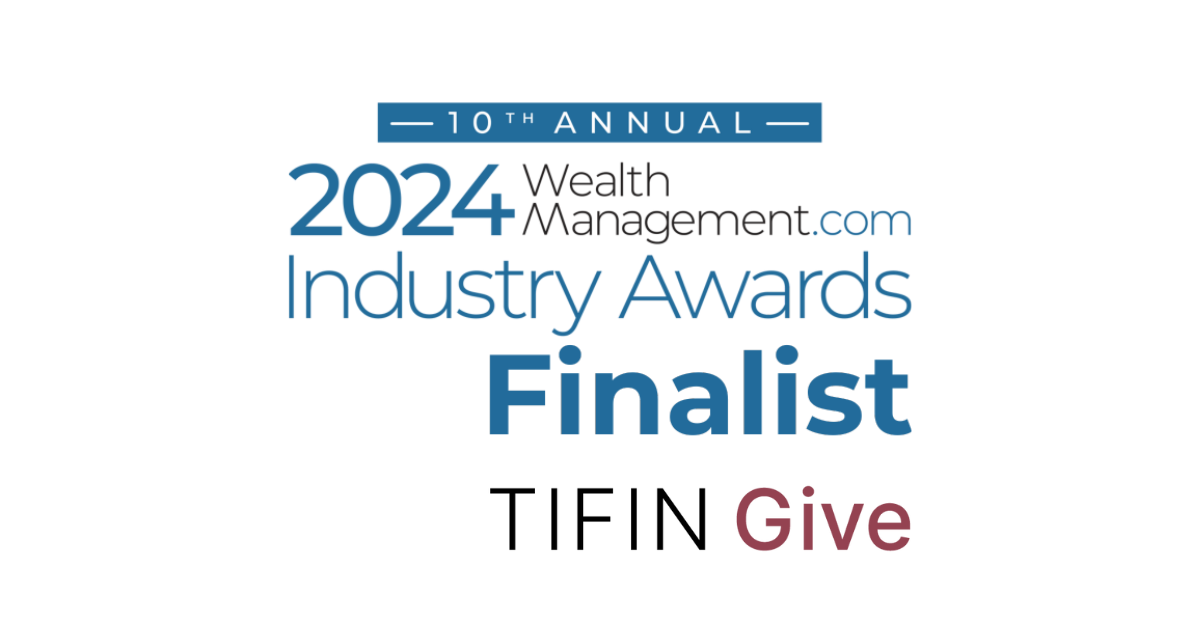 Image for TIFIN Give is Named a Finalist in the WealthManagement.com 2024 Industry Awards for Philanthropy
